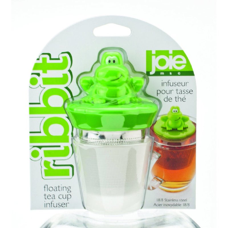 Joie Ribbit Floating Tea Cup Infuser, Steep and Strain Loose Leaf Tea, Securely Floats on Water in Mug, Cute Frog Design, Stainless Steel, BPA-Free - Image 3